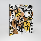 URBAN CANVAS Biombo de 4 paneles
