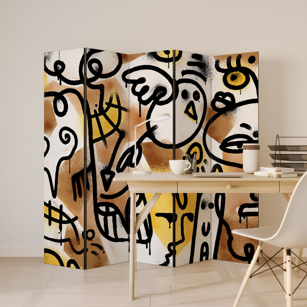 URBAN CANVAS Παραβάν με 5 πάνελ