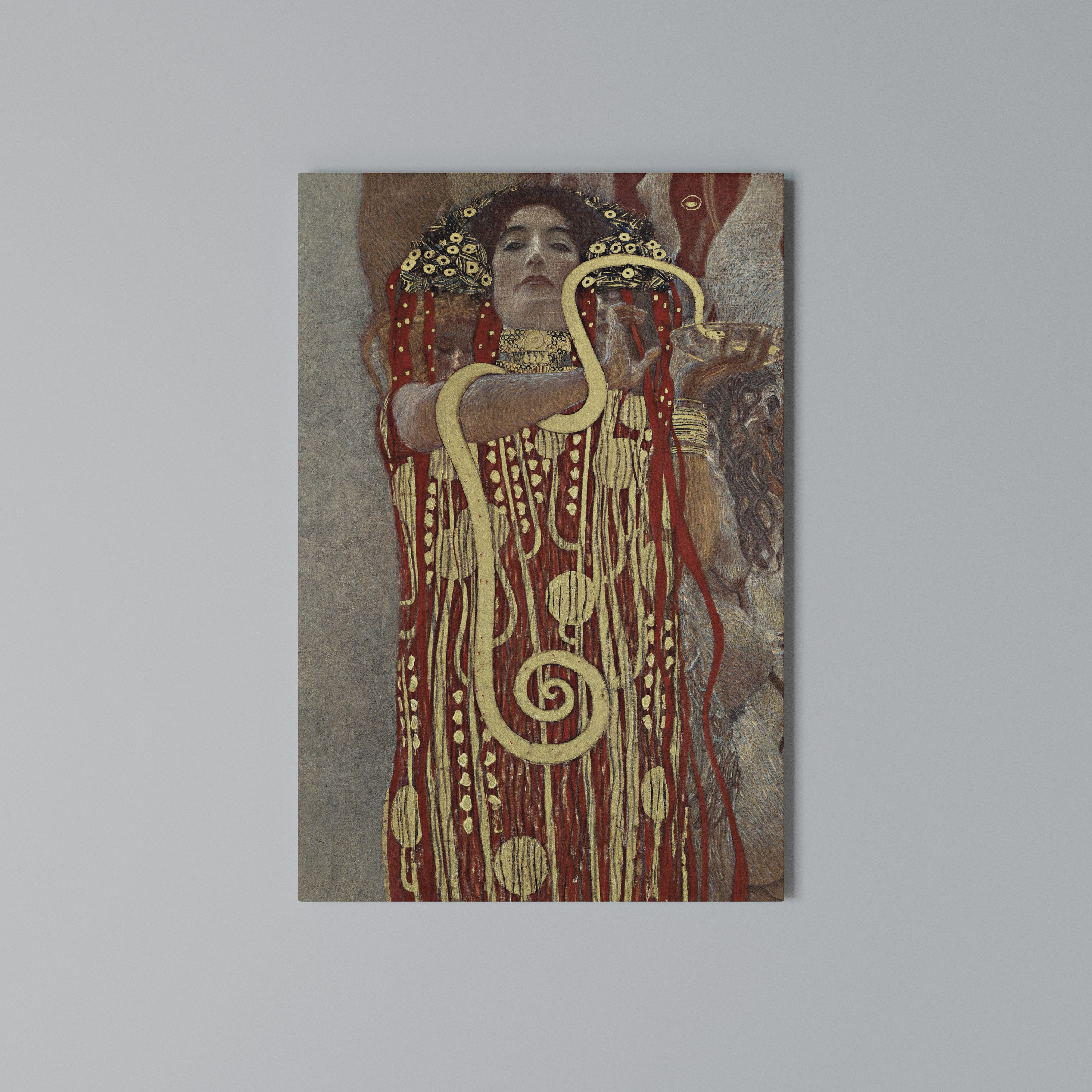 HYGIEIA BY KLIMT Cuadro en lienzo vertical
