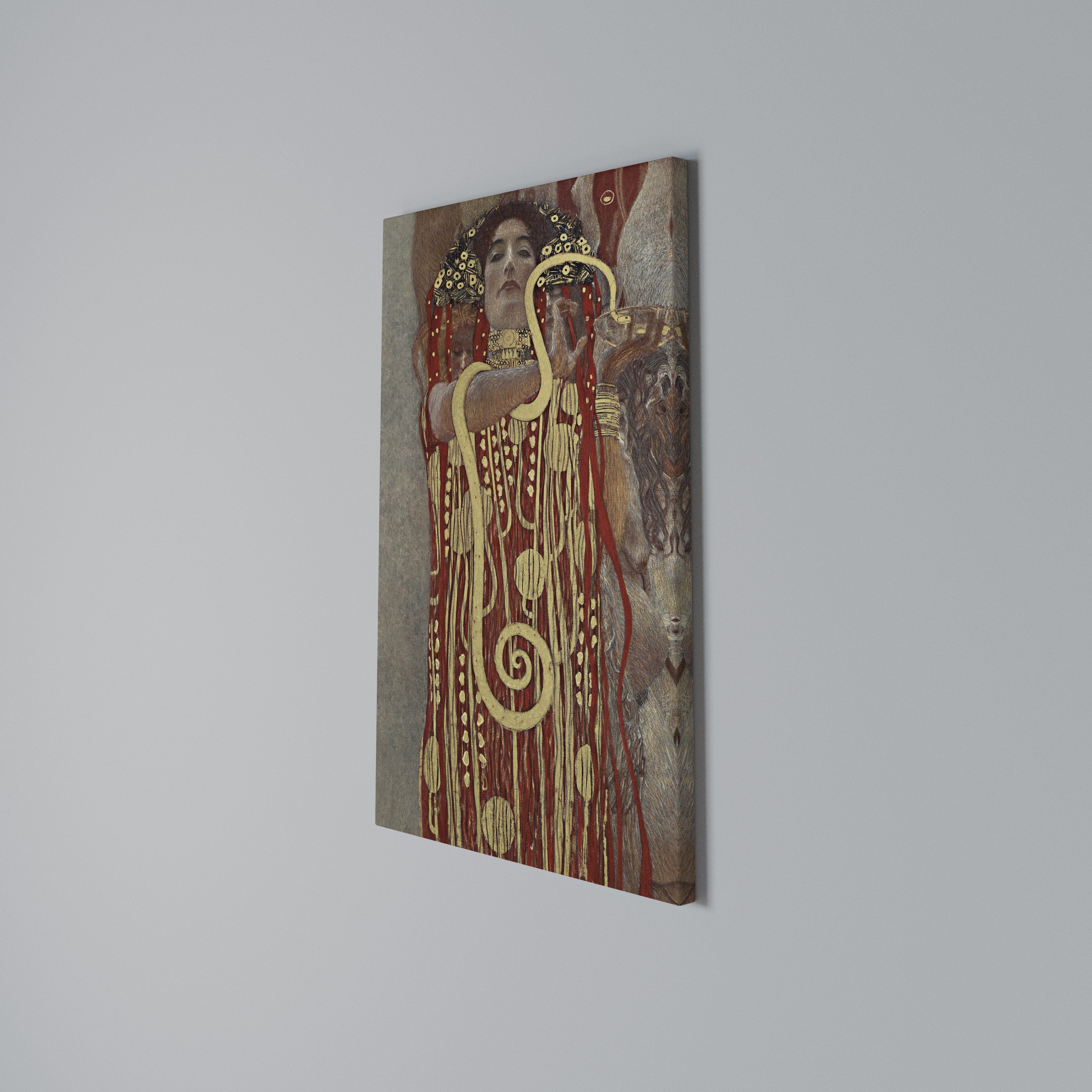 HYGIEIA BY KLIMT Cuadro en lienzo vertical