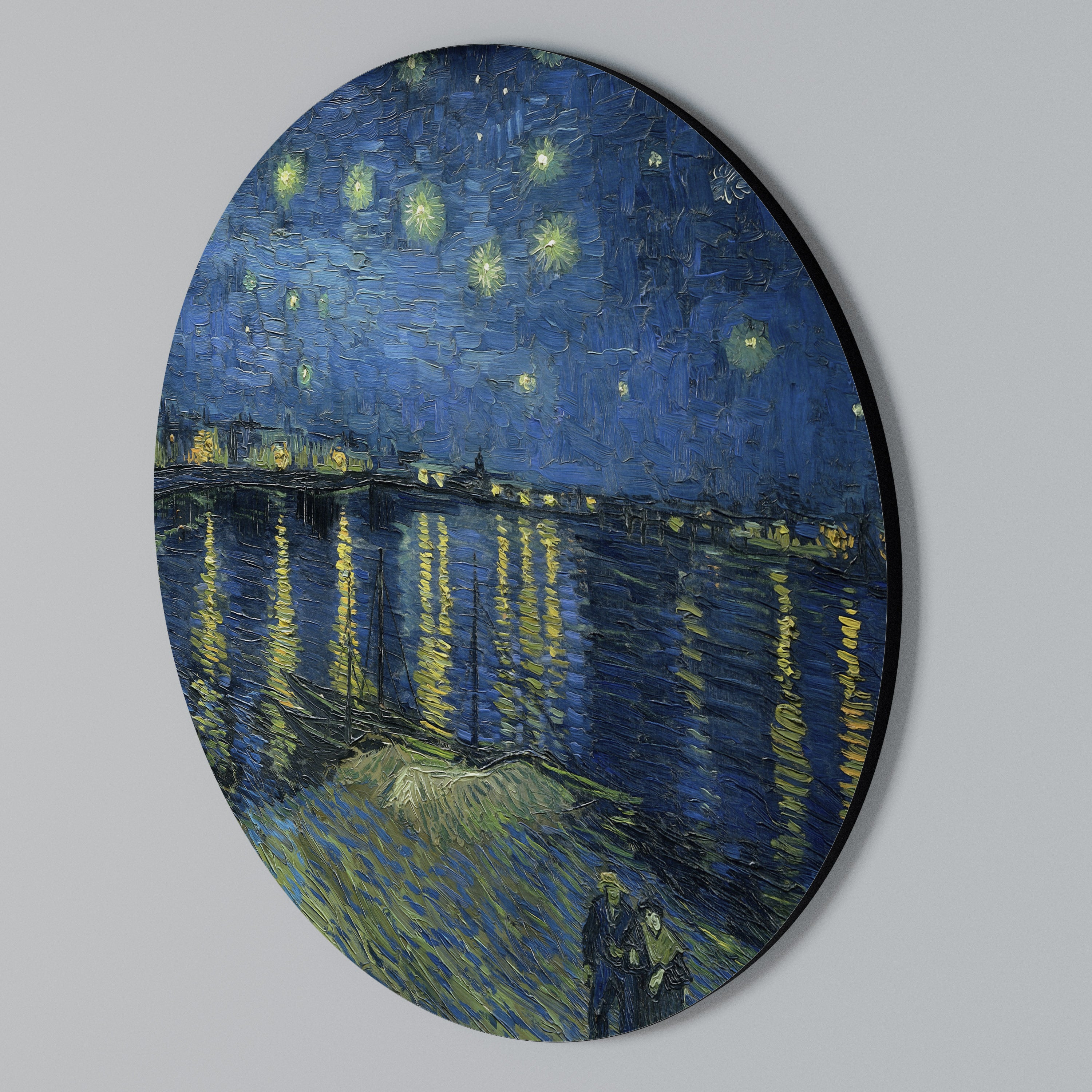 STARRY NIGHT OVER THE RHONE Arte de pared redondo