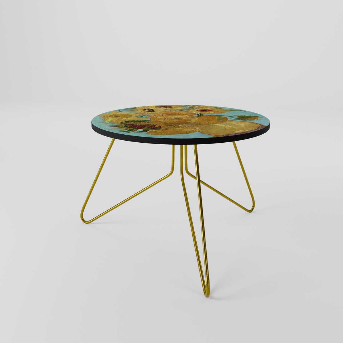VASE WITH TWELVE SUNFLOWERS Coffee Table