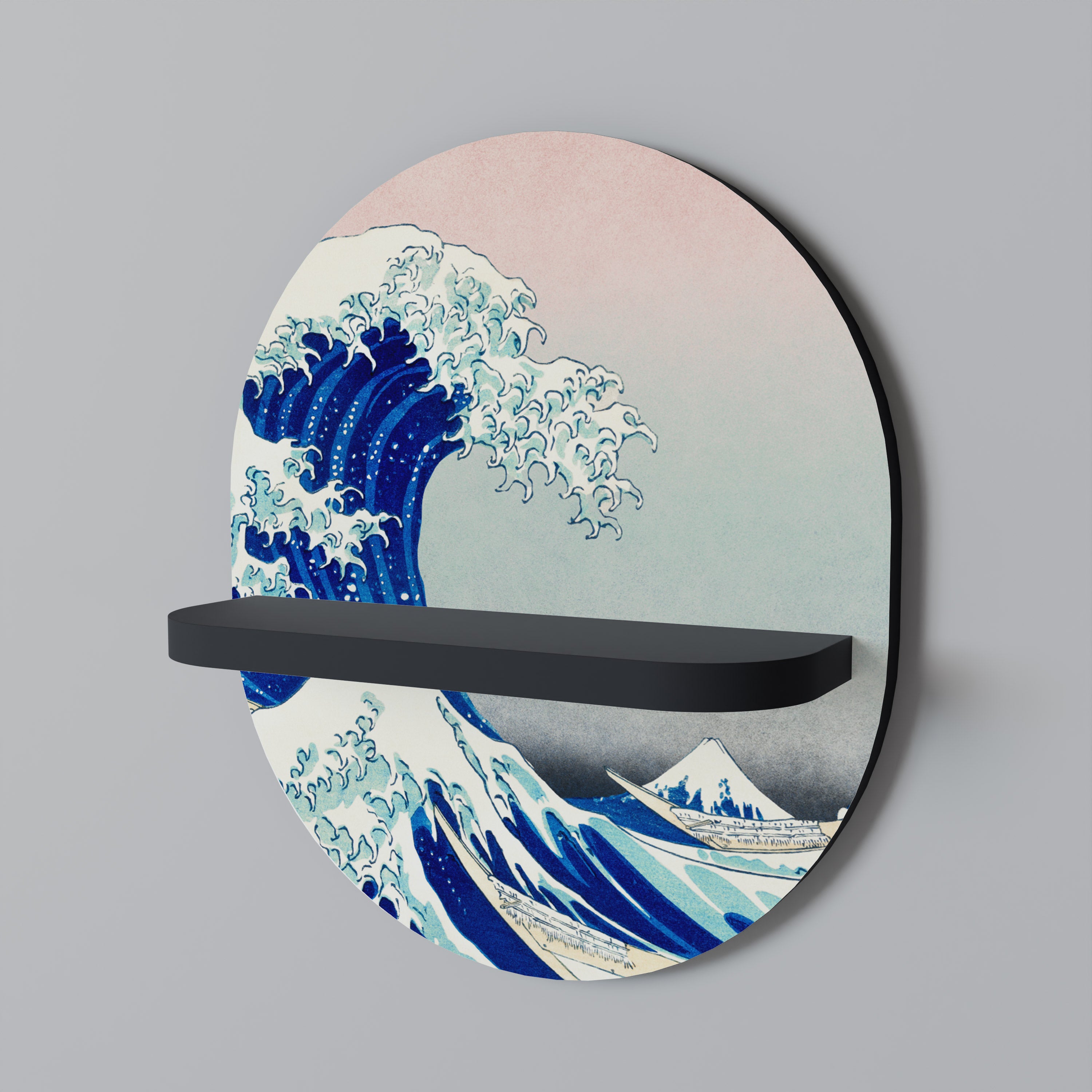 THE GREAT WAVE Decorative Art Shelf