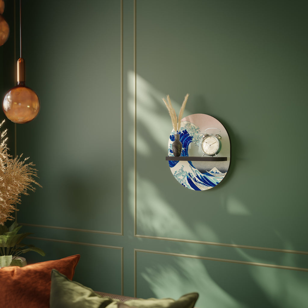 THE GREAT WAVE Decorative Art Shelf