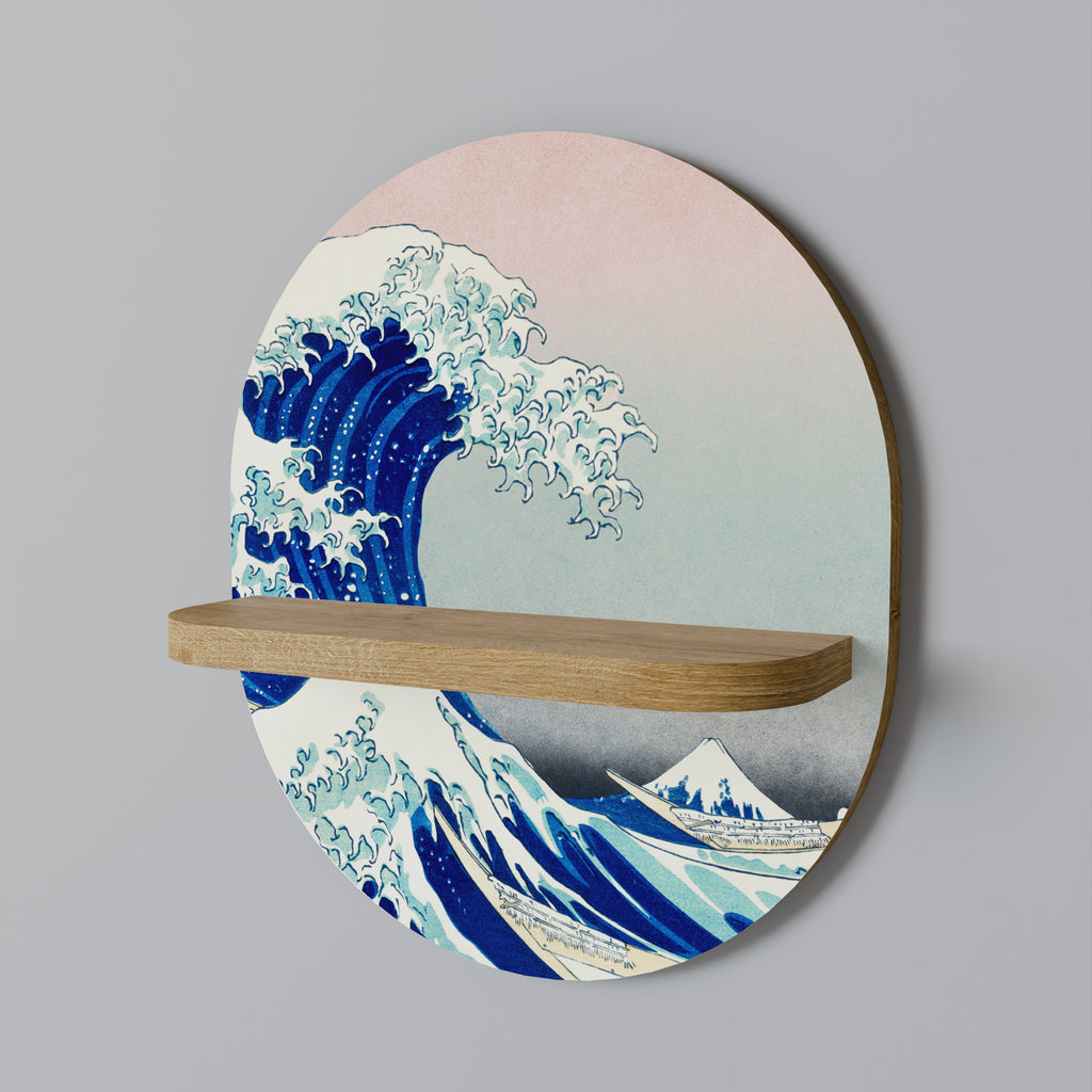 THE GREAT WAVE Decorative Art Shelf