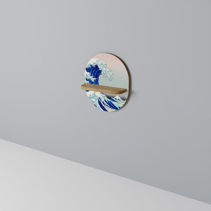THE GREAT WAVE Decorative Art Shelf