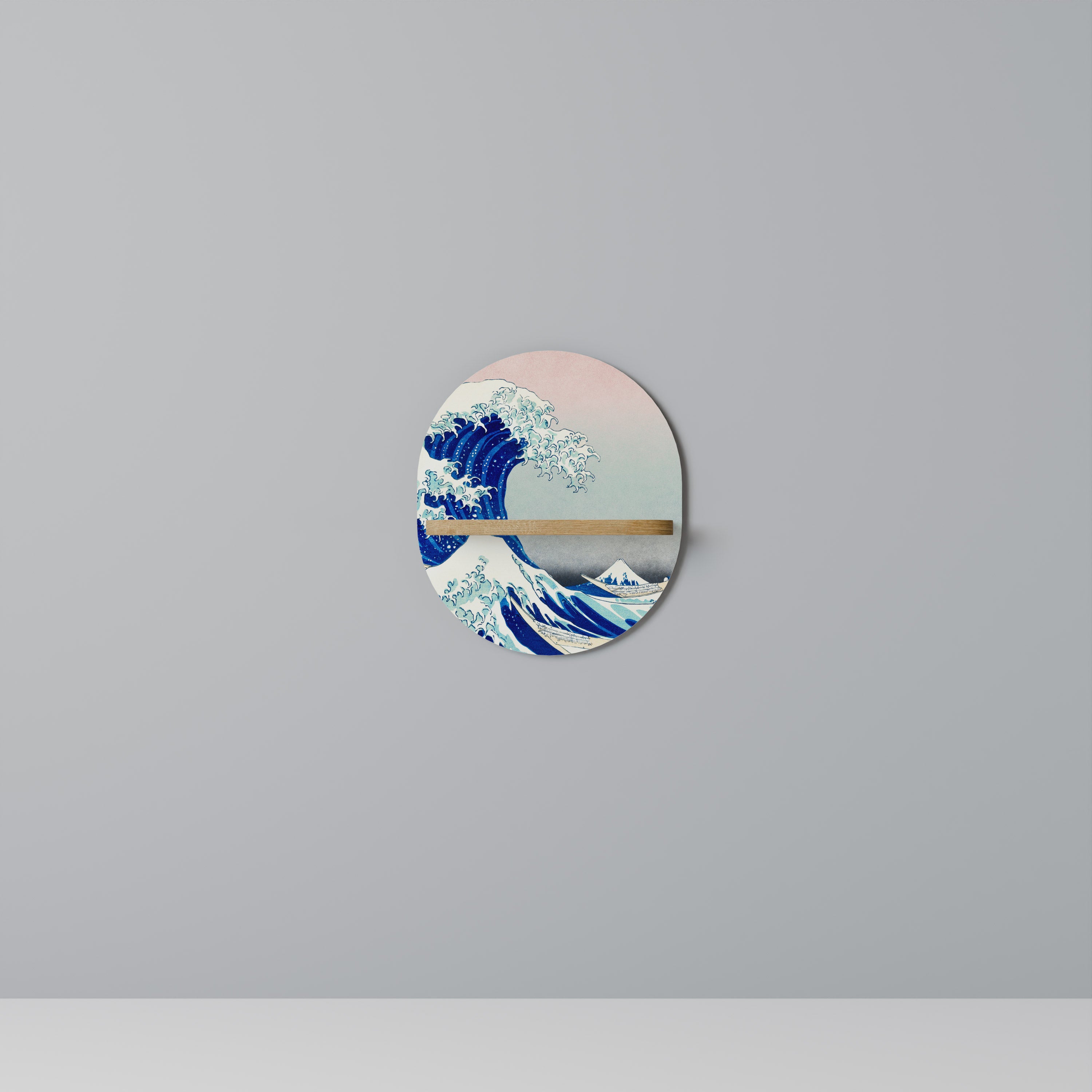 THE GREAT WAVE Decorative Art Shelf