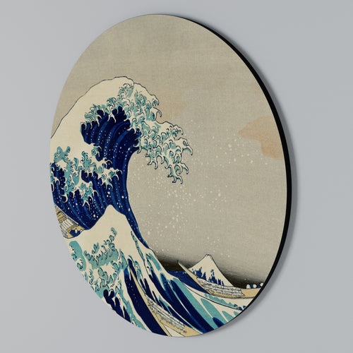 THE GREAT WAVE Round Wall Art