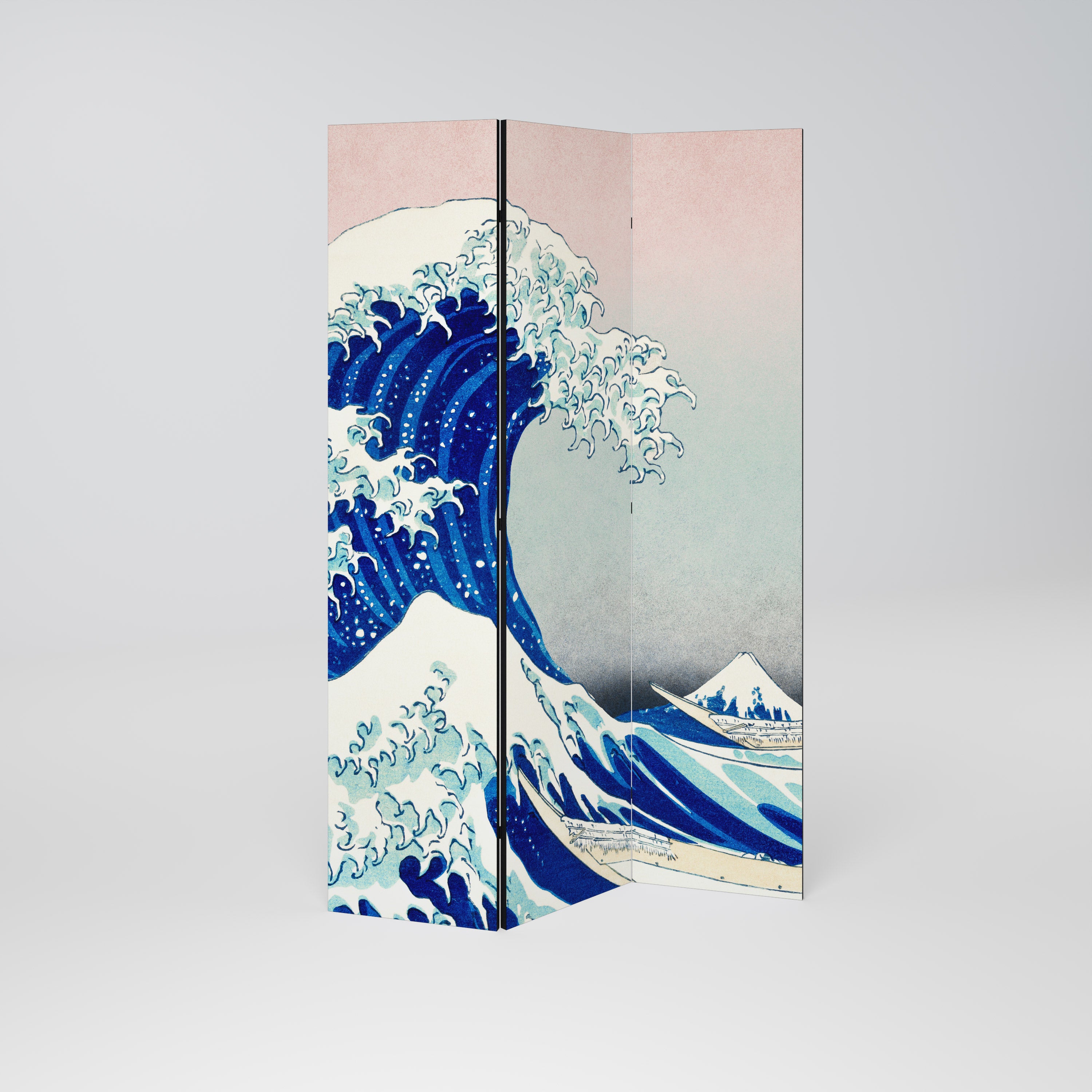 THE GREAT WAVE Dekorativ rumsavdelare – 3 paneler