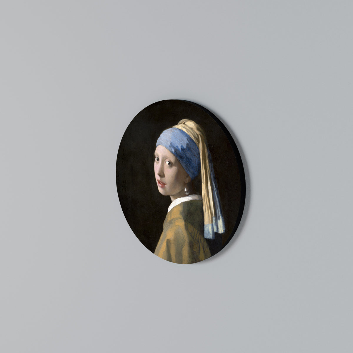 GIRL WITH A PEARL EARING Arte de pared redondo