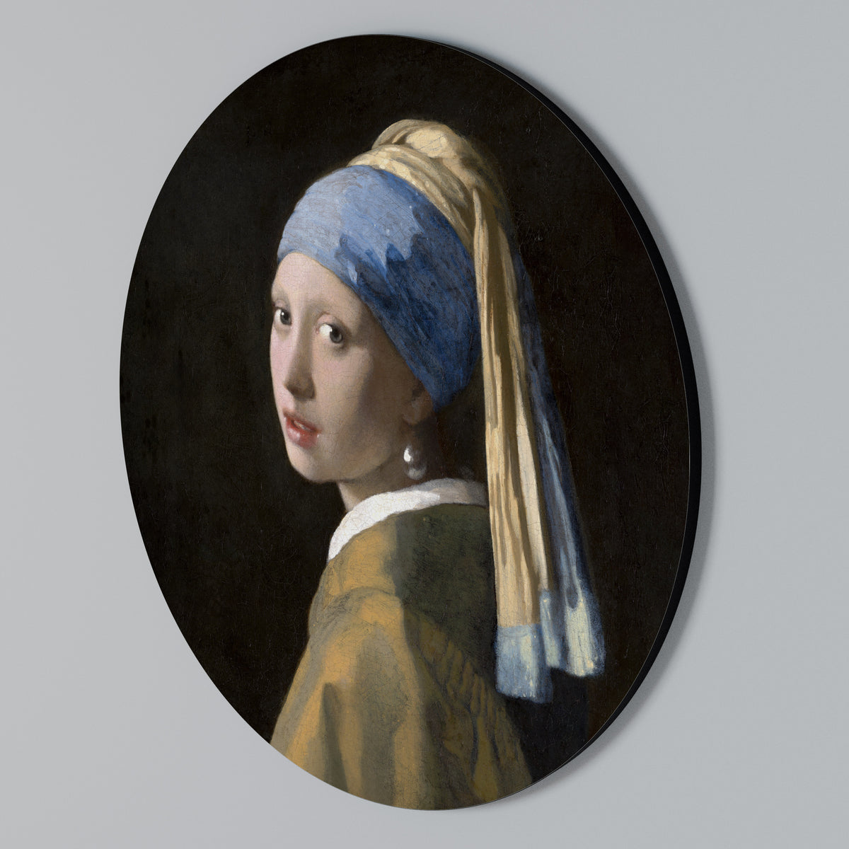 GIRL WITH A PEARL EARING Arte de pared redondo