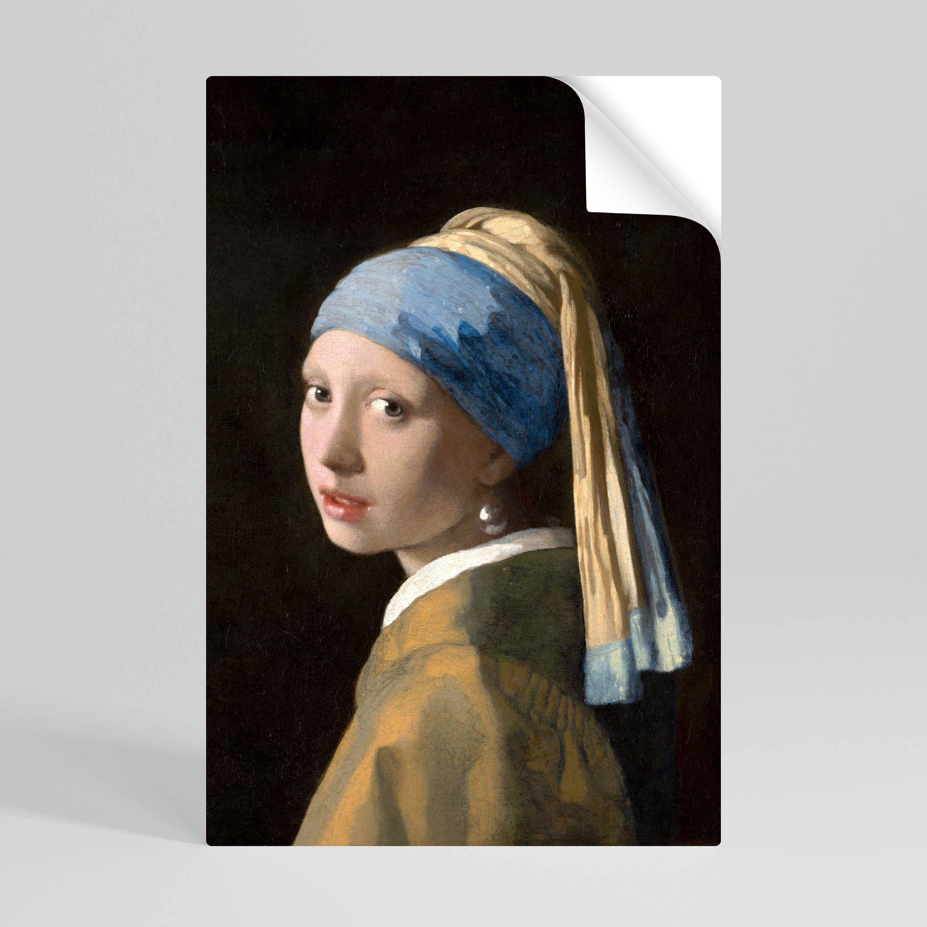 GIRL WITH A PEARL EARING Självhäftande Vertikal Poster