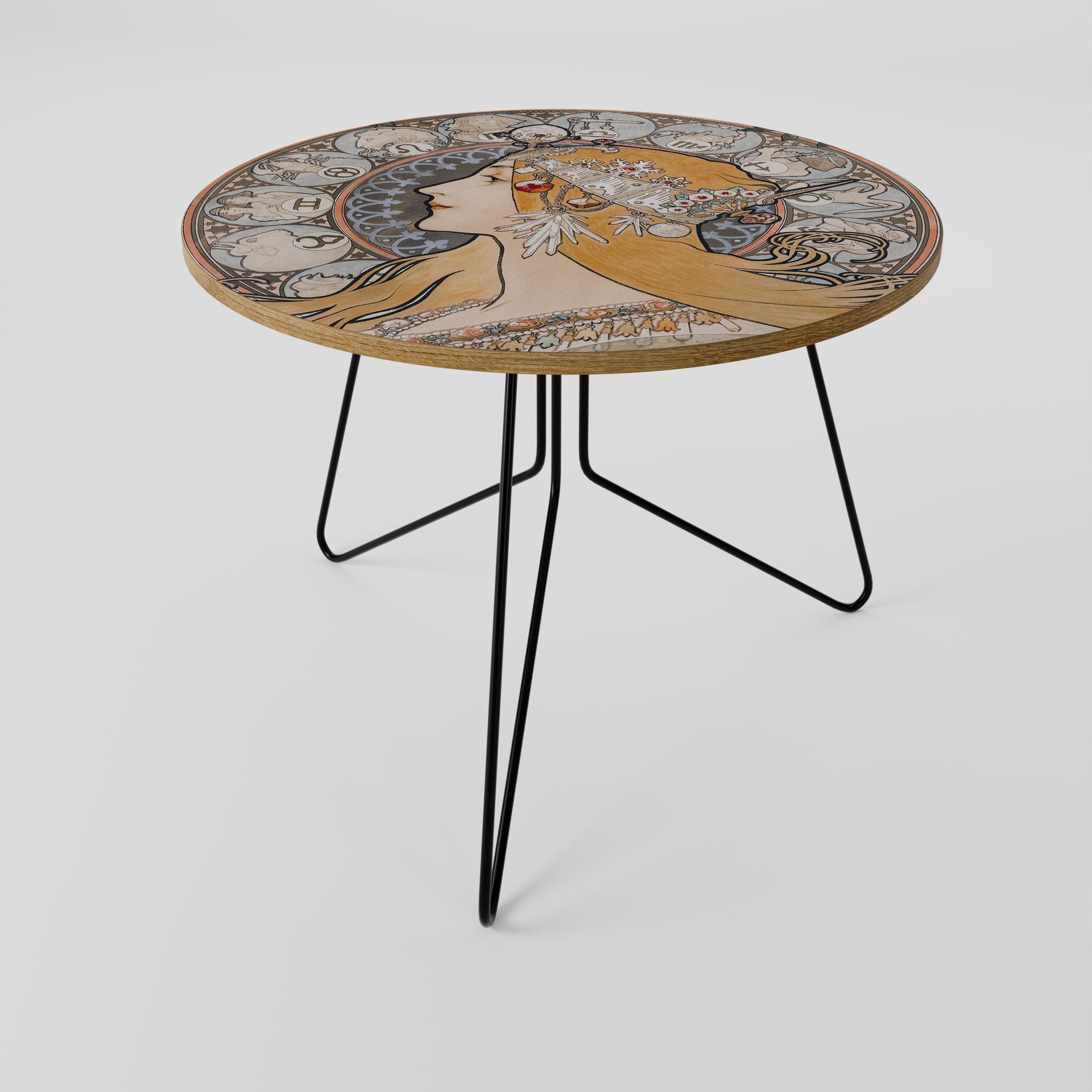 ZODIAQUE OR LA PLUME Mesa de centro