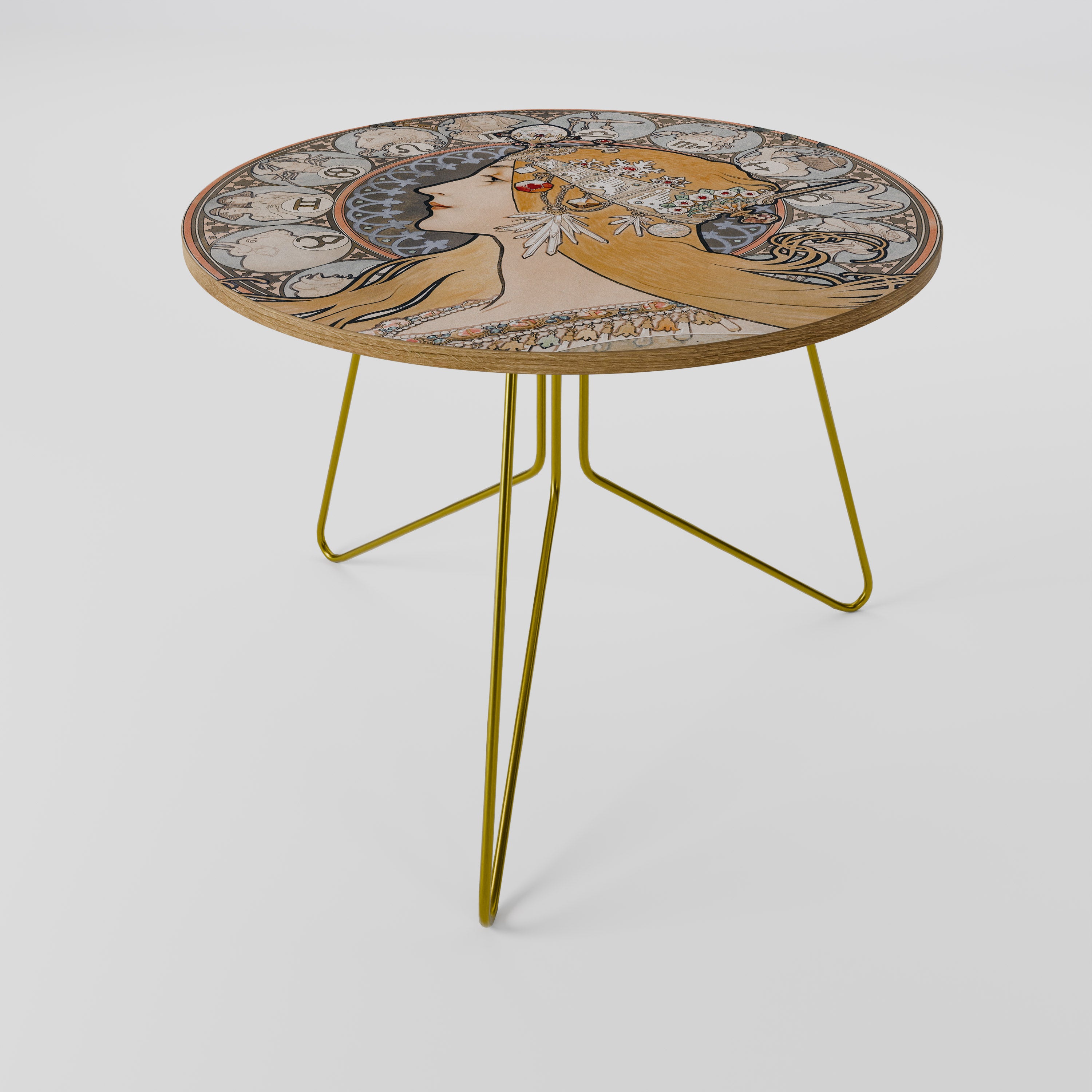 ZODIAQUE OR LA PLUME Mesa de centro