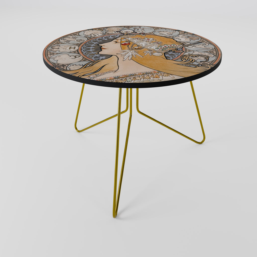 ZODIAQUE OR LA PLUME Mesa de centro