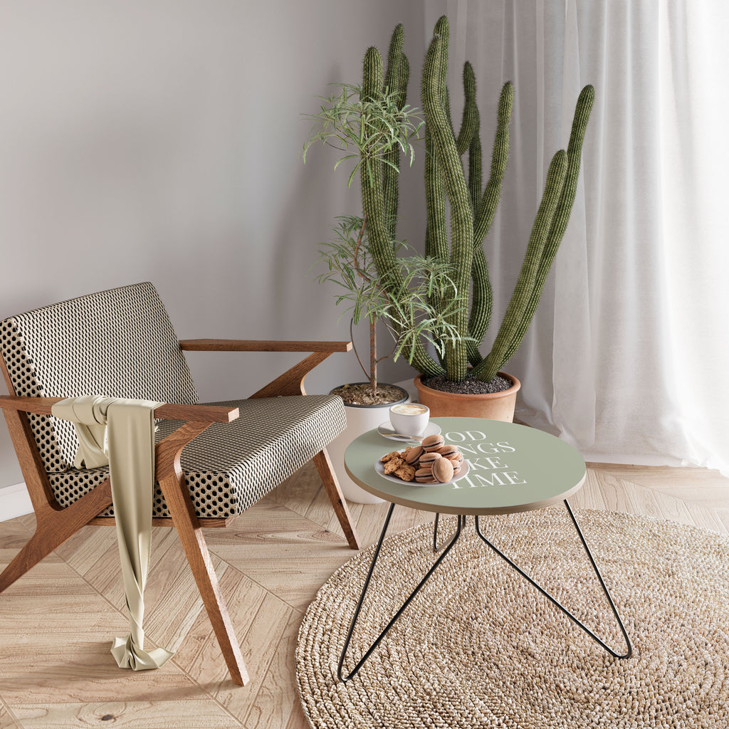 GOOD THINGS TAKE TIME Konferenční stolek