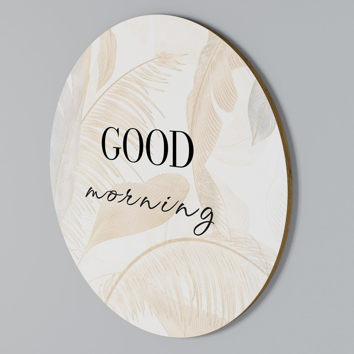 MORNING MIST MAGIC Round Wall Art