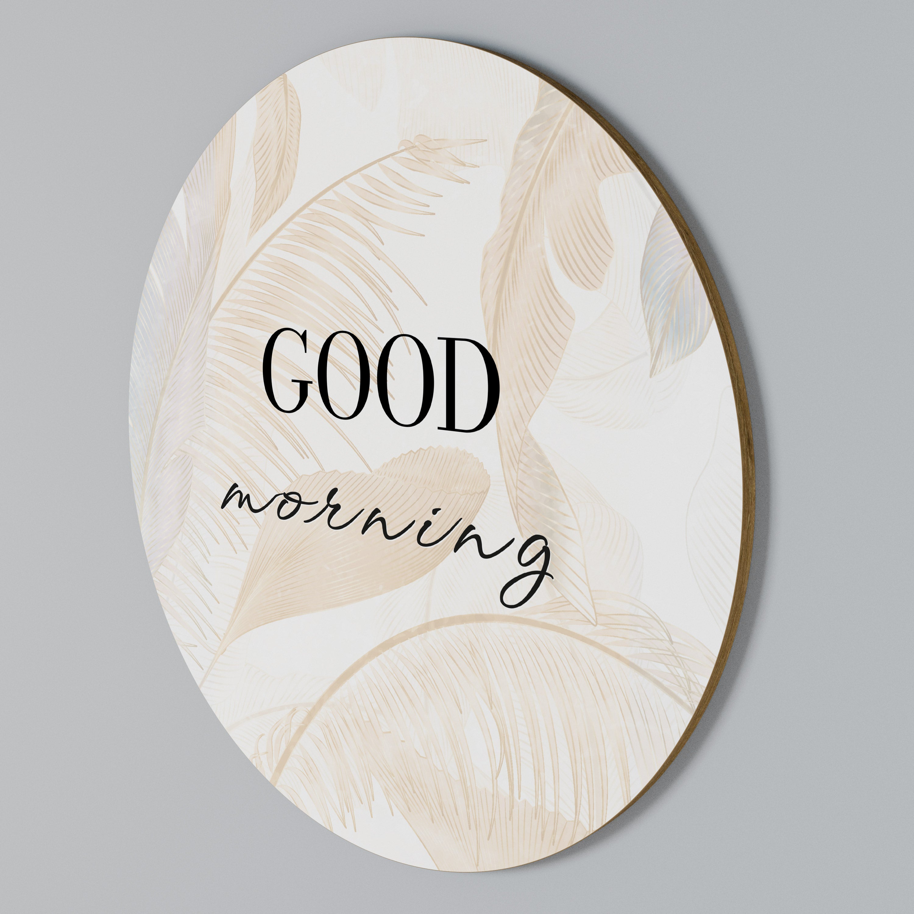 MORNING MIST MAGIC Round Wall Art