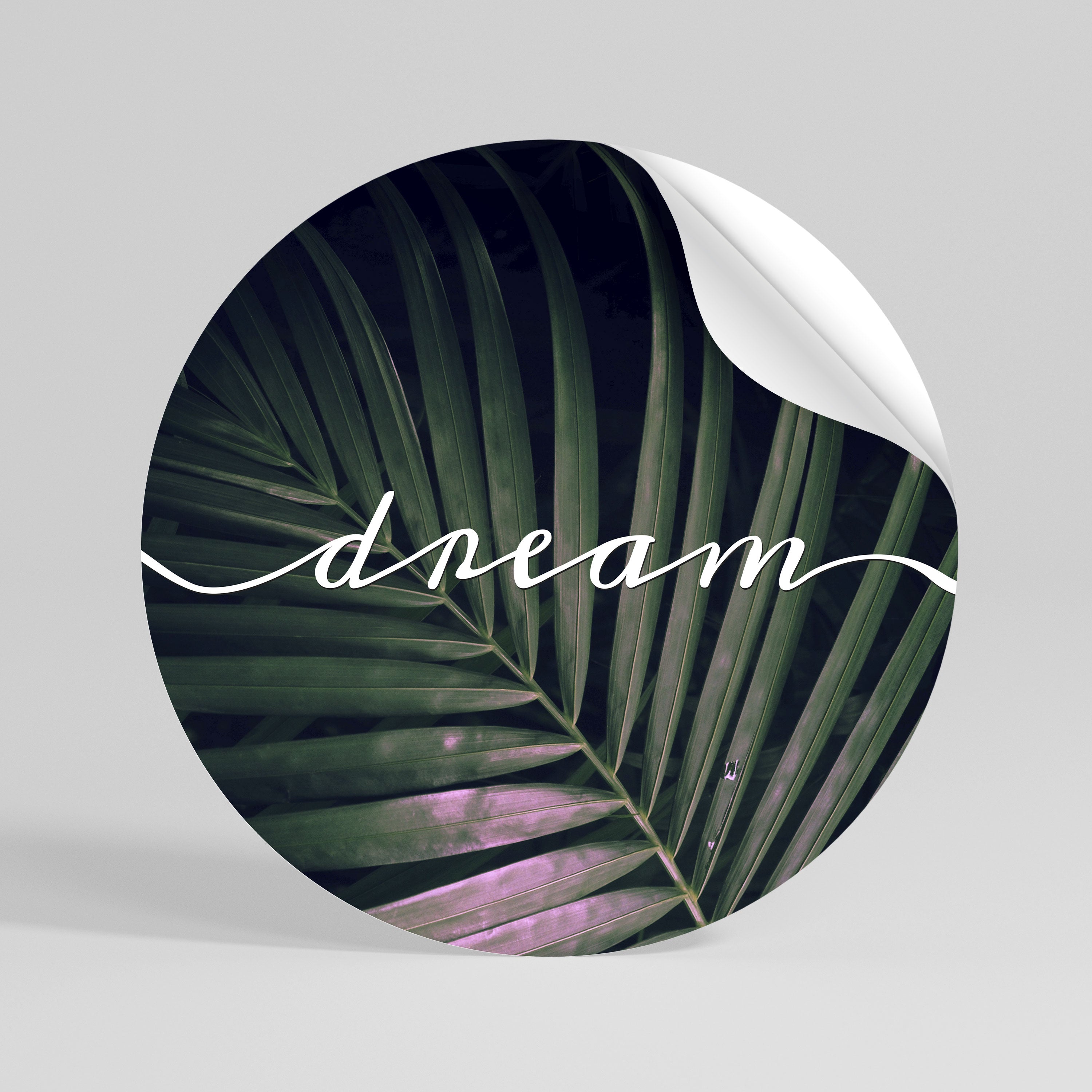 LUSH DREAMSCAPE Αυτοκόλλητη Αφίσα στρογγυλή