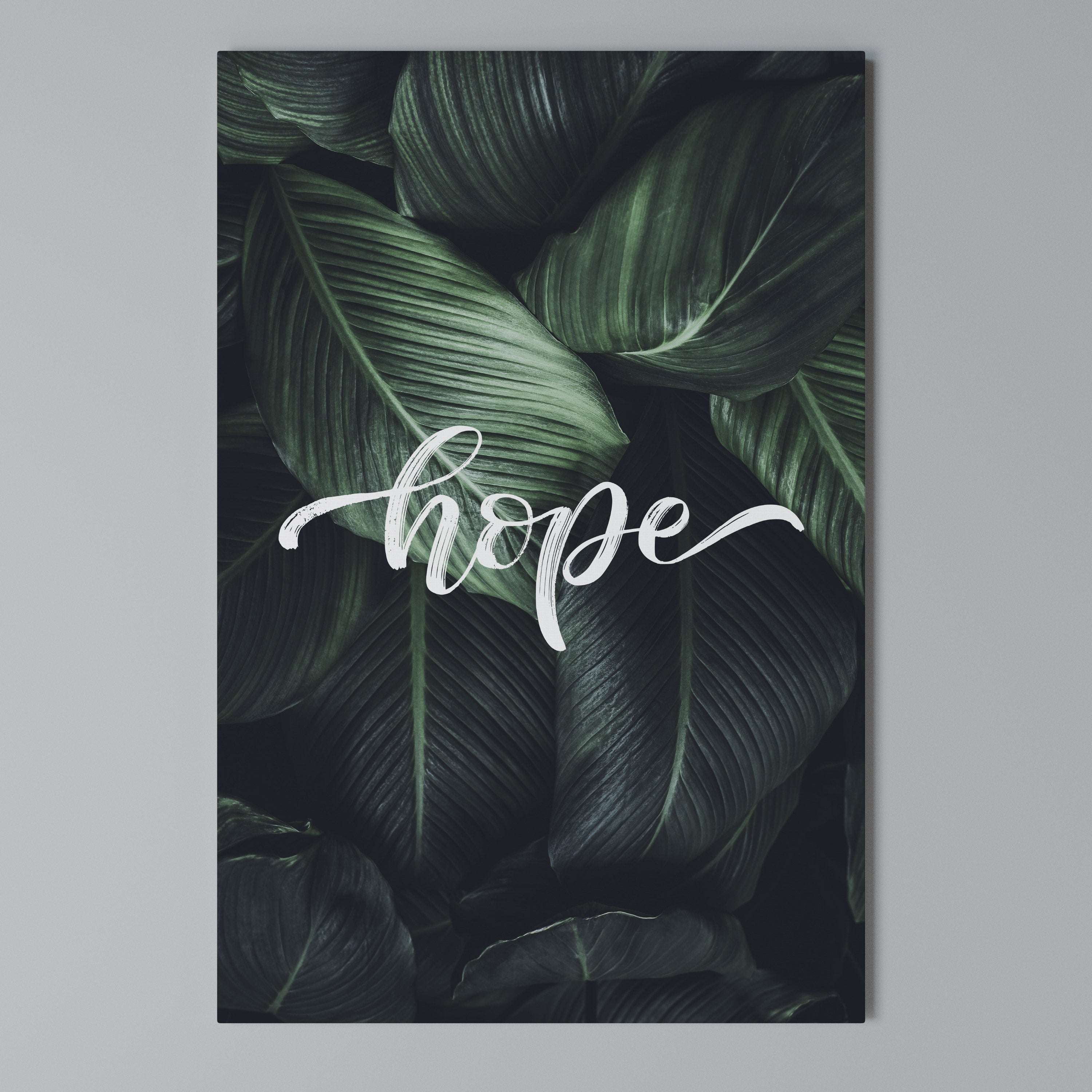 GREEN WHISPERS OF HOPE Cuadro en lienzo vertical