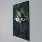 GREEN WHISPERS OF HOPE Vertical Canvas Print