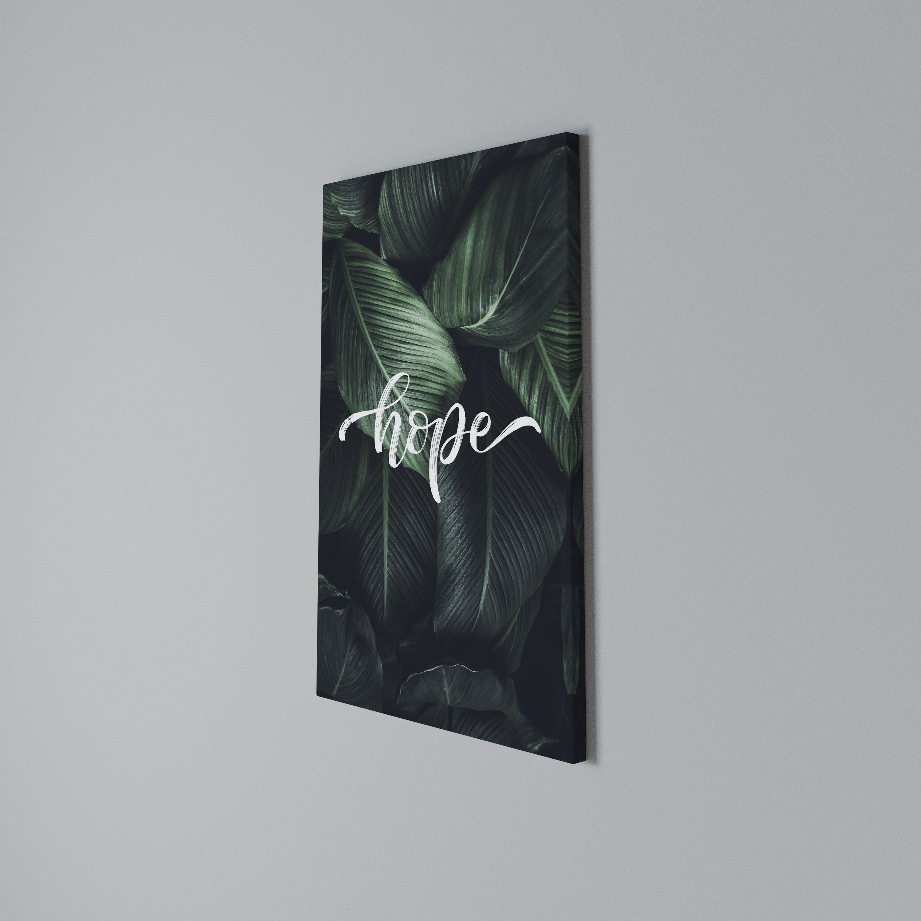 GREEN WHISPERS OF HOPE Cuadro en lienzo vertical