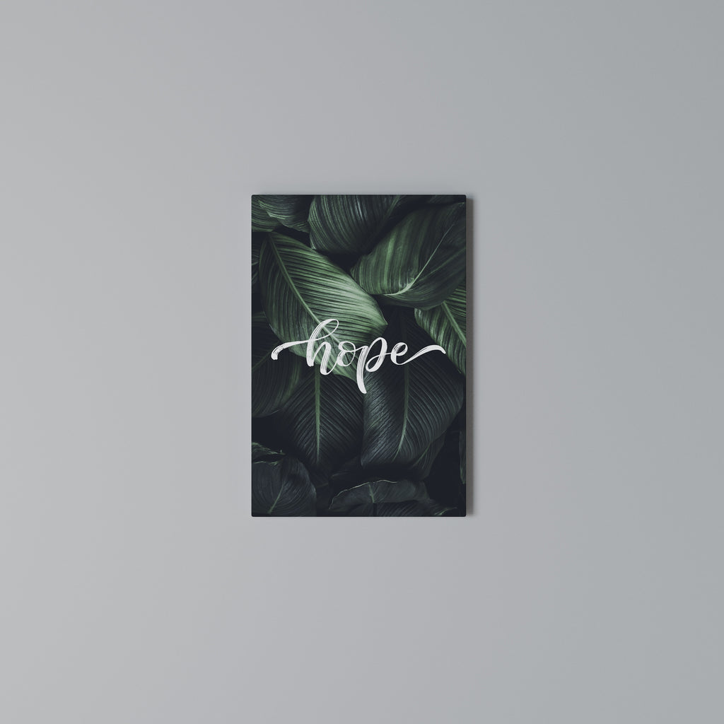 GREEN WHISPERS OF HOPE Vertical Canvas Print