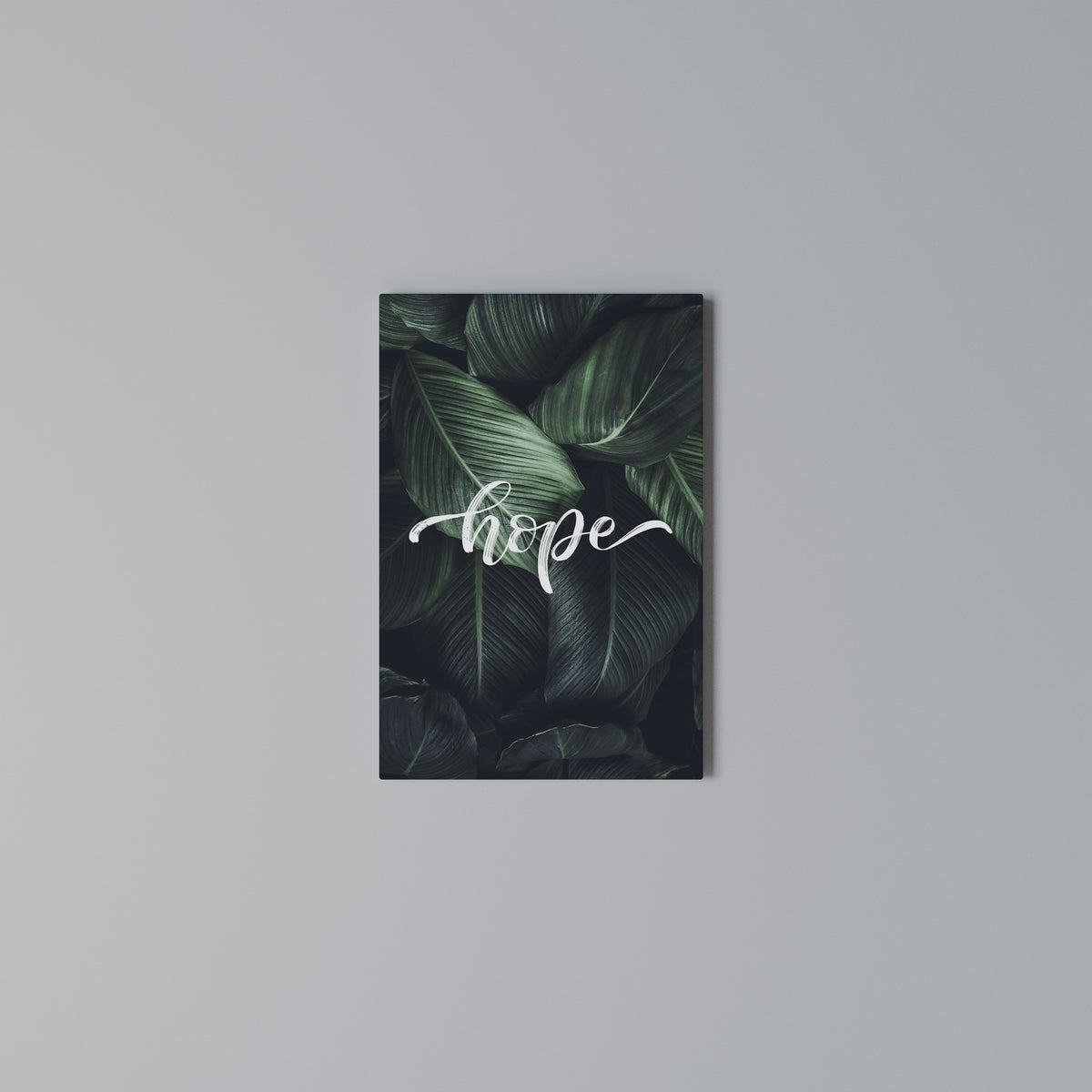 GREEN WHISPERS OF HOPE Vertical Canvas Print