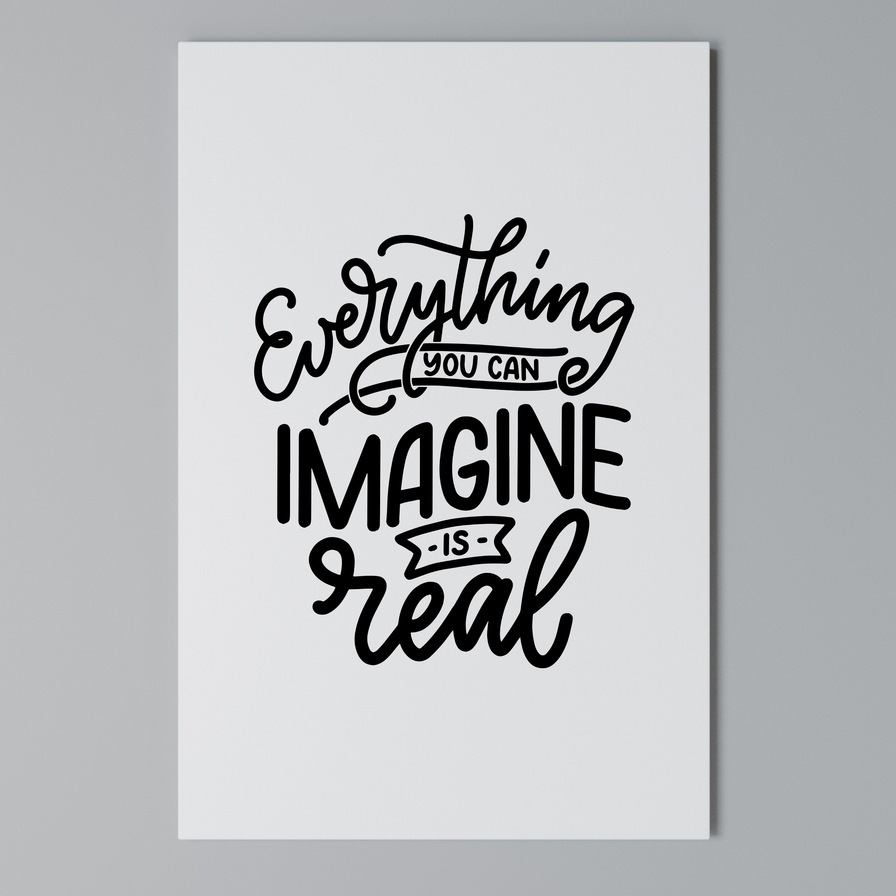 DREAMS BECOME REALITY Cuadro en lienzo vertical