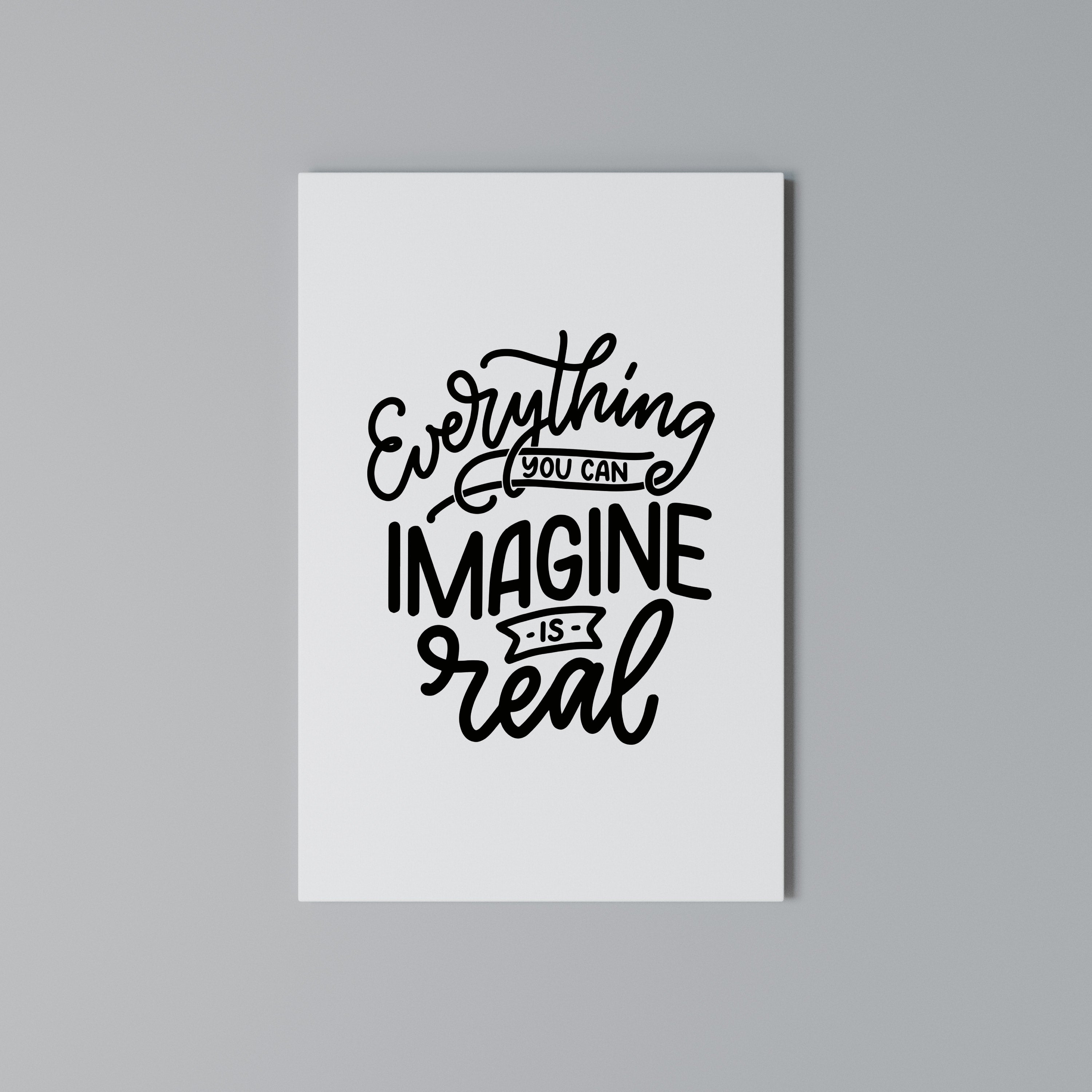 DREAMS BECOME REALITY Cuadro en lienzo vertical