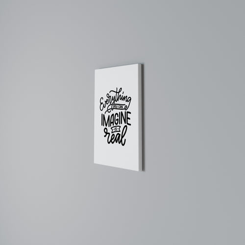 DREAMS BECOME REALITY Quadro em tela vertical