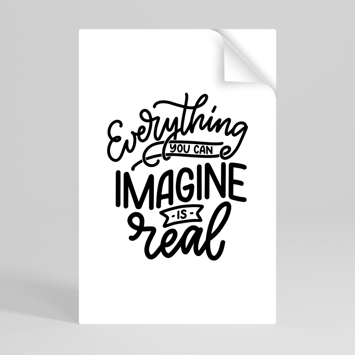 DREAMS BECOME REALITY Selbstklebendes Poster - Hochformat