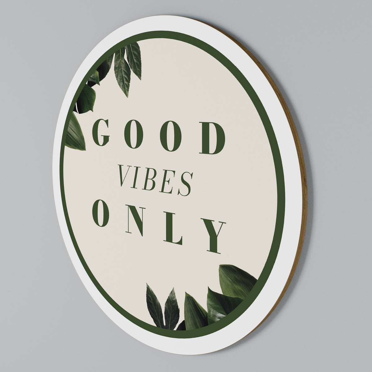 NATURE'S POSITIVE ENERGY Round Wall Art