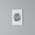 EVERYTHING STARTS WITH A DREAM Vertical Canvas Print