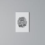 EVERYTHING STARTS WITH A DREAM Vertical Canvas Print