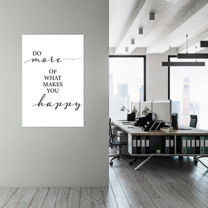 PURSUIT OF JOY Quadro em tela vertical