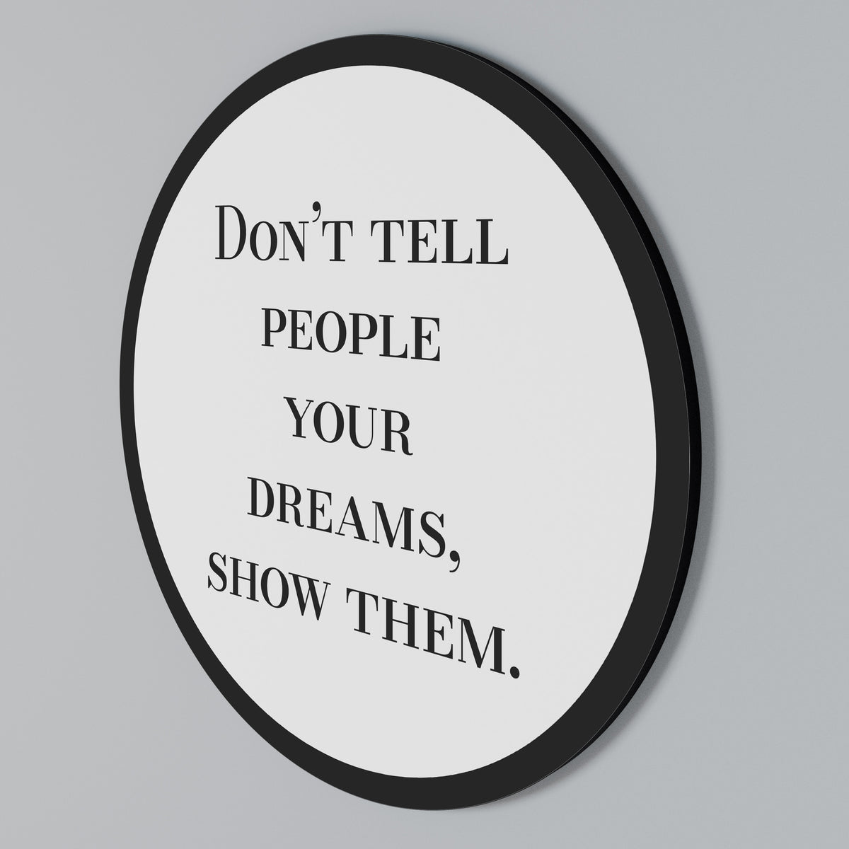 DREAMS IN ACTION Round Wall Art