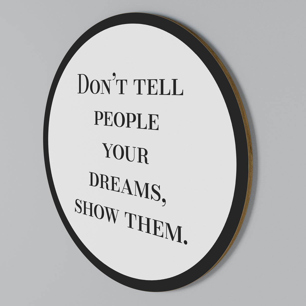 DREAMS IN ACTION Round Wall Art