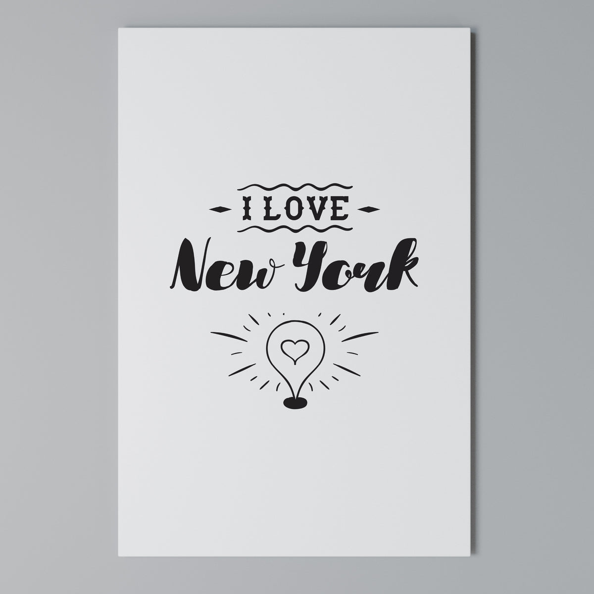 I LOVE NEW YORK Κατακόρυφος Πίνακας σε Καμβά