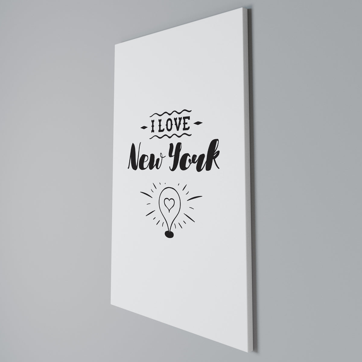 I LOVE NEW YORK Vertical Canvas Print
