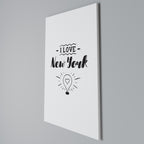 I LOVE NEW YORK Vertical Canvas Print