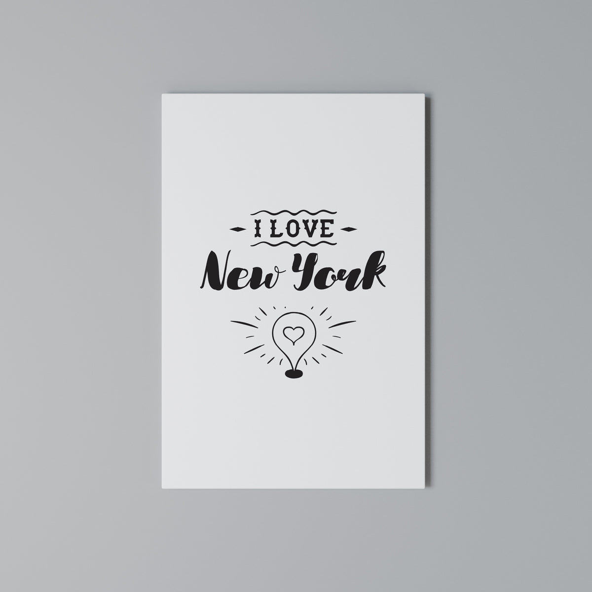 I LOVE NEW YORK Κατακόρυφος Πίνακας σε Καμβά