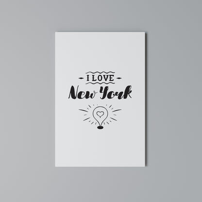 I LOVE NEW YORK Κατακόρυφος Πίνακας σε Καμβά