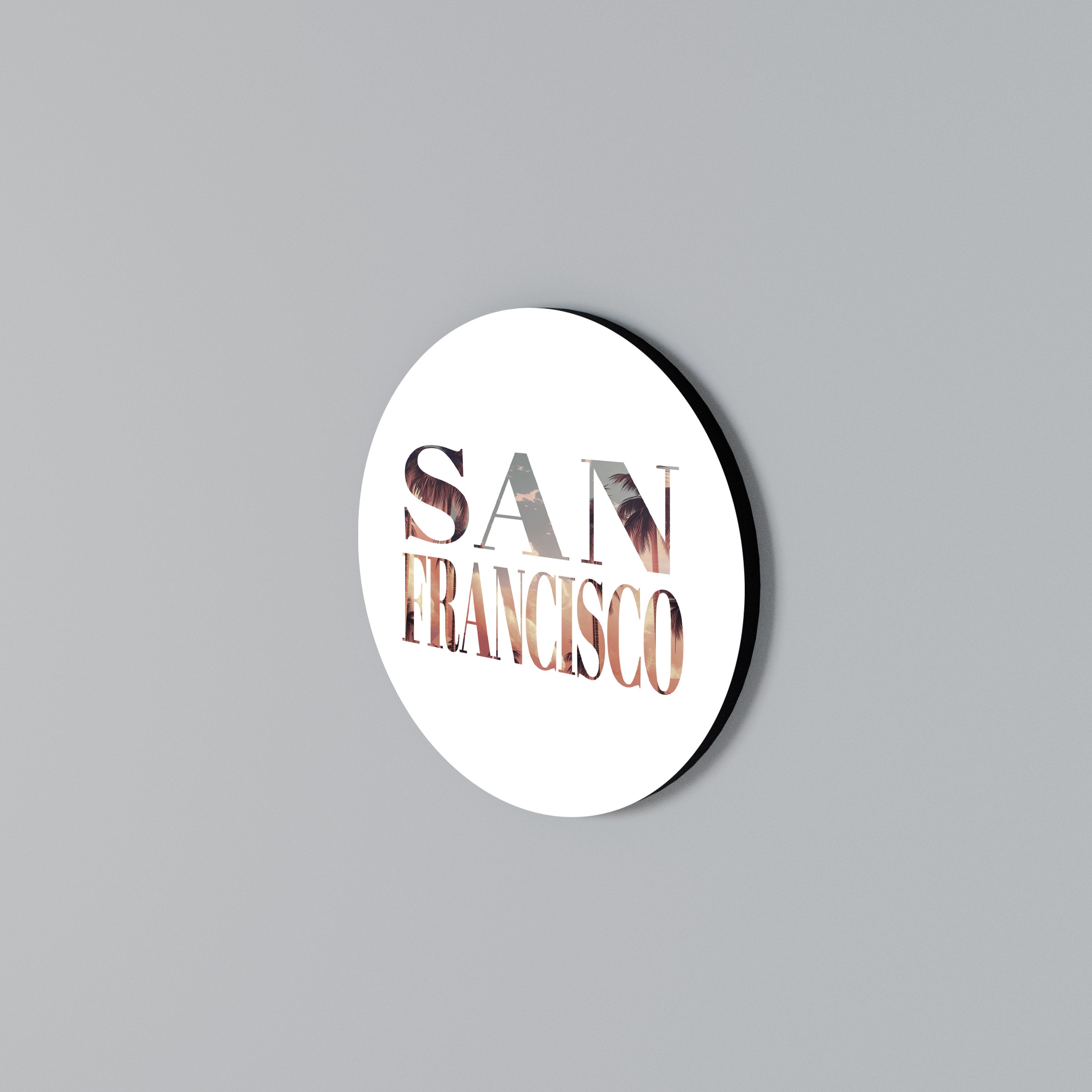 SAN FRANCISCO Rund väggdekor