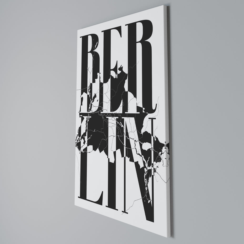 BOLD HORIZONS OF BERLIN Cuadro en lienzo vertical