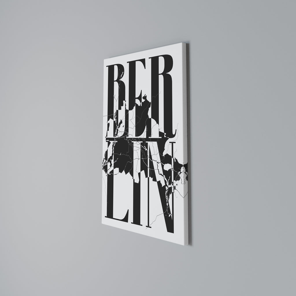 BOLD HORIZONS OF BERLIN Cuadro en lienzo vertical