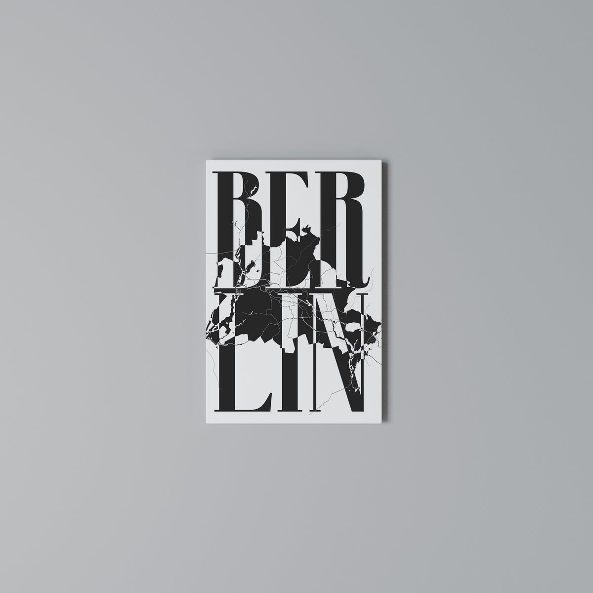 BOLD HORIZONS OF BERLIN Cuadro en lienzo vertical