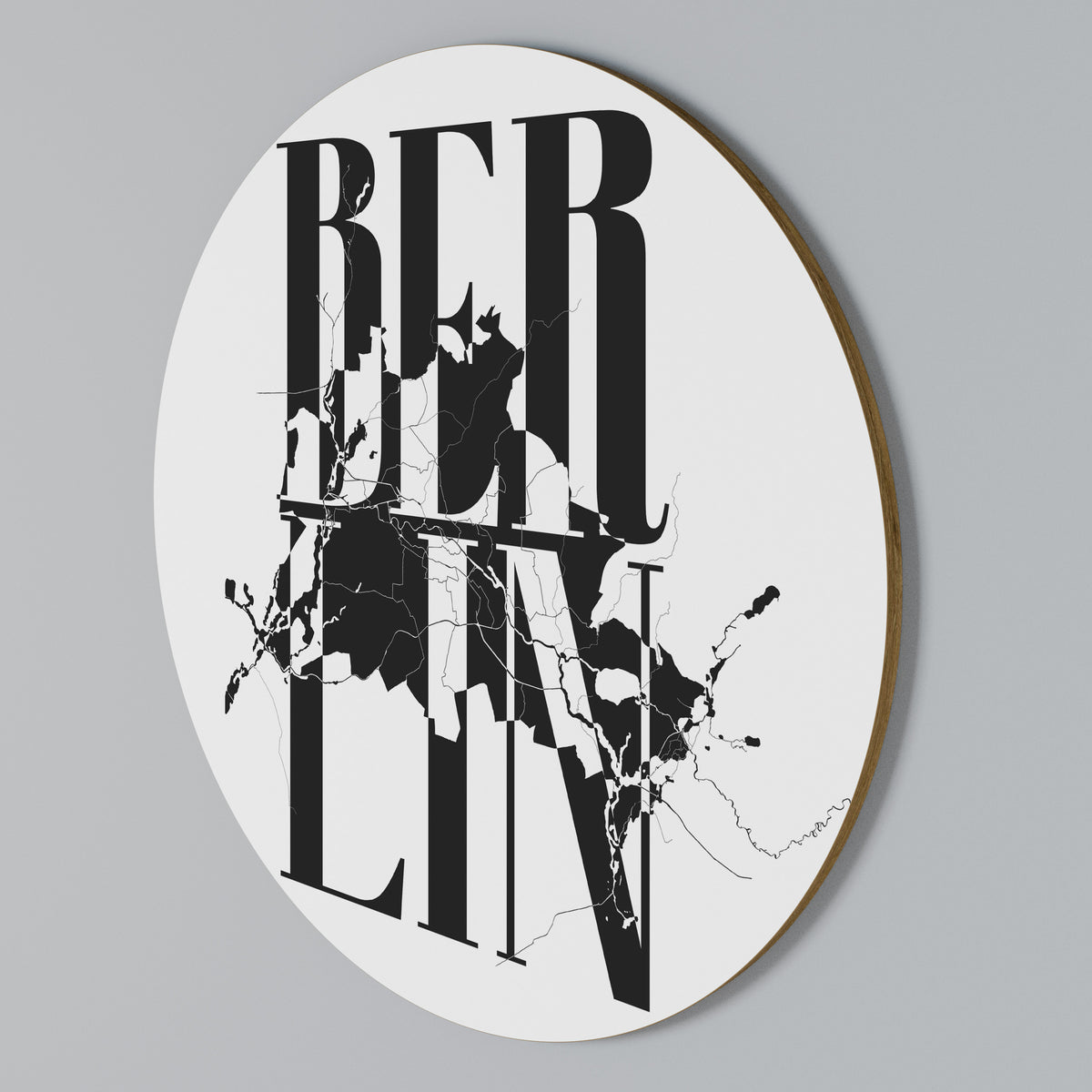 BOLD HORIZONS OF BERLIN Round Wall Art