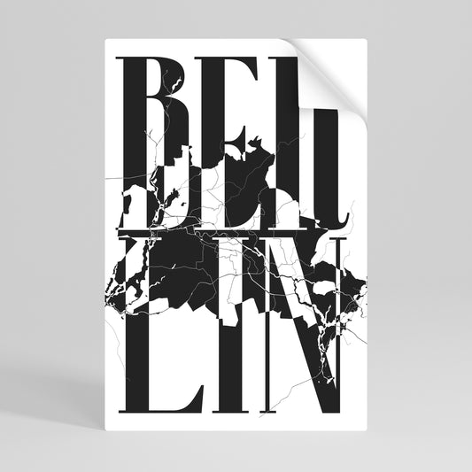 BOLD HORIZONS OF BERLIN Selbstklebendes Poster - Hochformat