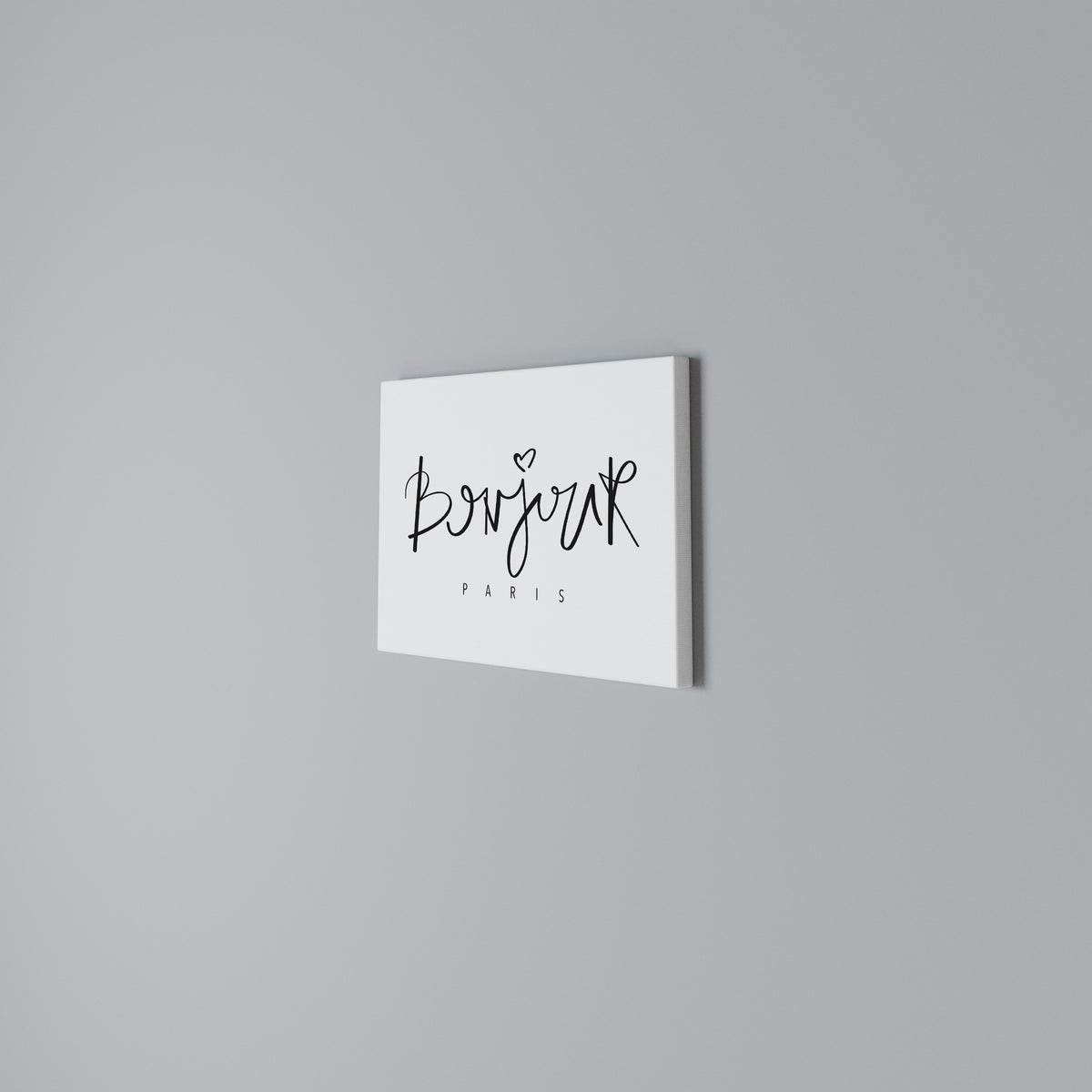 BONJOUR LOVE Horizontal Canvas Print